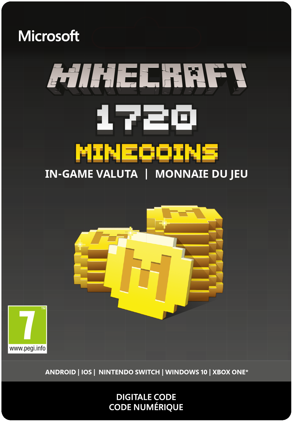 Microsoft Minecraft Minecoins 1720 Coins