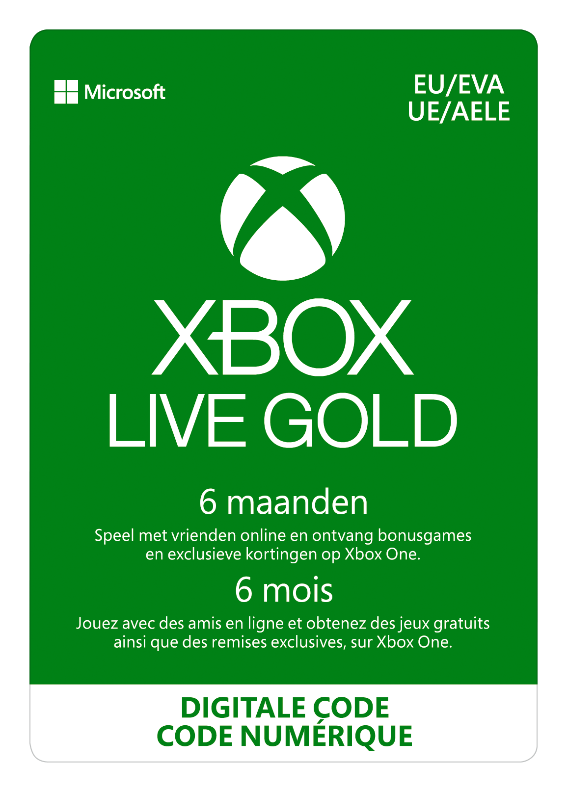 Xbox Gold 6 maanden