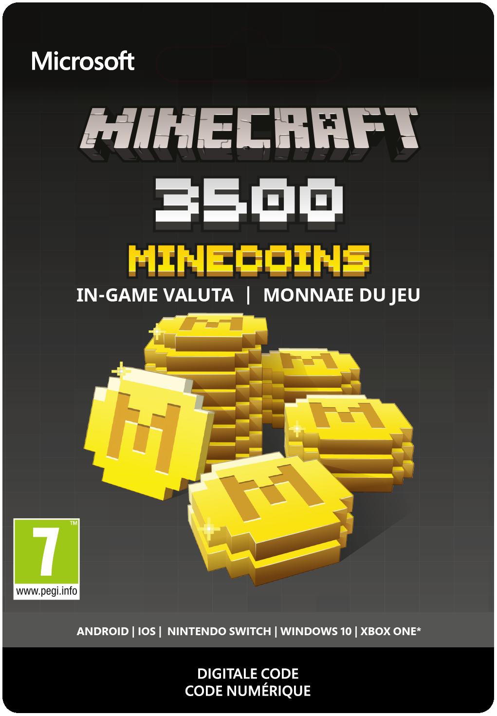 Microsoft Minecraft Minecoins 3500 Coins