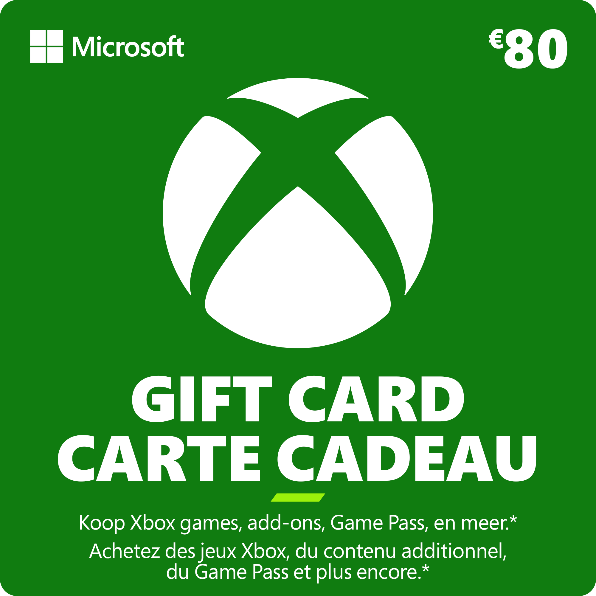 Xbox Gift Card 80,00 EUR